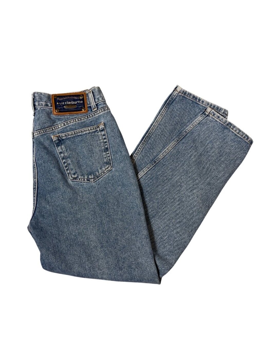 Vintage Liz Claiborne LizWear Mom Jeans Women's 14R High Rise Tapered Blue